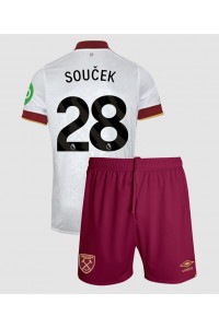 West Ham United Tomas Soucek #28 Jalkapallovaatteet Lasten Kolmas peliasu 2024-25 Lyhythihainen (+ Lyhyet housut)